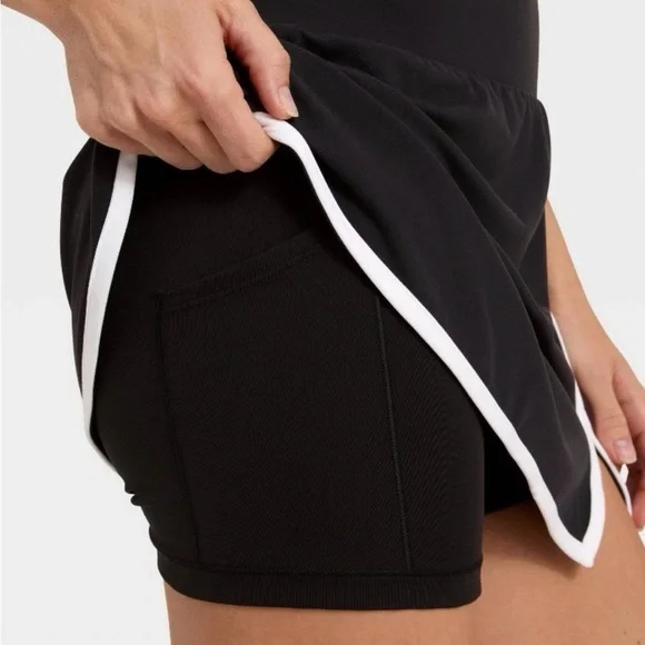 Athletic Black Tennis Skirt Everyday Butter Bliss Soft High-Rise Wrap Skort✨ - Picture 3 of 8